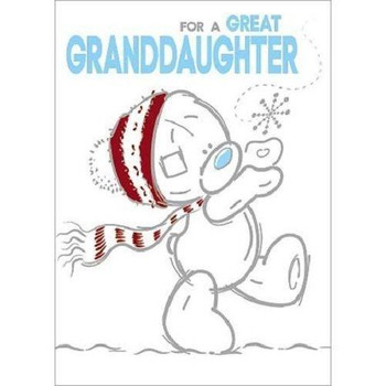 Great Granddaughter Me to You Bear Christmas Card
