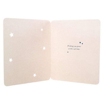 Sympathy Card Wishing You Peace with Stars Design Sympathy Card Wishing You Peace with Stars Design