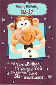 Nutty Putty Dad, Some Star Treatment Birthday Card