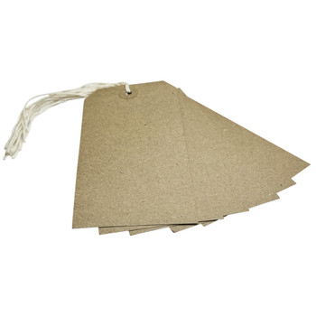 Box of 1000 Brown Buff Strung Tags 134mm x 67mm Box of 1000 Brown Buff Strung Tags 134mm x 67mm