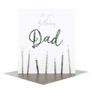 Dad Birthday Card with Candles