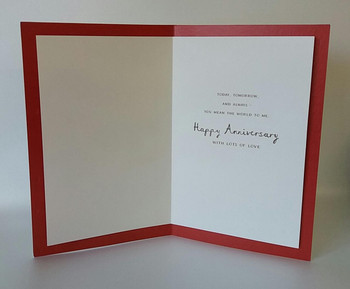 Wife Anniversary Kisses Lots Of Woof Couple New Greetings Card