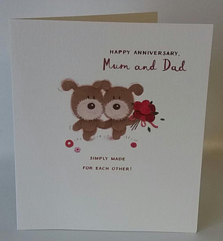 Made For Each Other Mum and Dad Anniversary Card