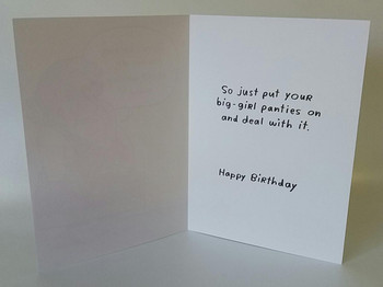 Happy Birthday New Funny Greetings Card There's Nothing You Can Do About