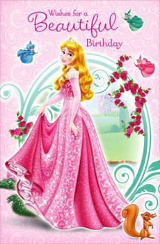 Disney princess wishes for a beautiful birthday card