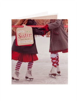 Sister Who's Also an Amazing Friend at Christma,s Christmas card