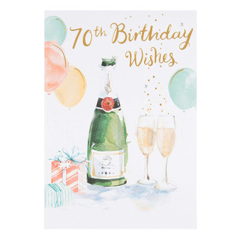 Hallmark 70th Birthday Card "Special Celebrations" Medium [Old Model]