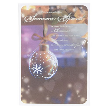 Someone Special Traditional Christmas Hallmark New Silver Foil Card Medium