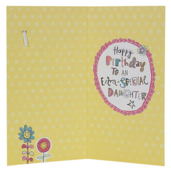 Hallmark Birthday Card For Daughter 'With Badge' Medium Slim