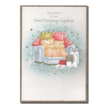 Hallmark Forever Friends 1st Christmas Together Cute Card