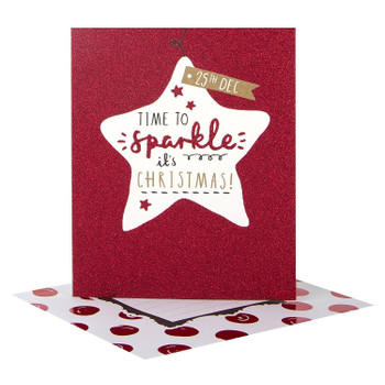 Hallmark Christmas Card 'Time To Sparkle' Small