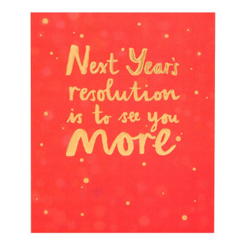 Hallmark Christmas Card 'Next Year's Resolution' Small