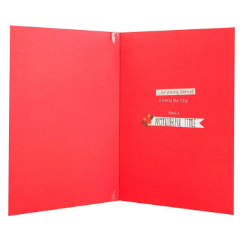 Hallmark Forever Friends Christmas Card To Friends 'Festive Wishes' Medium