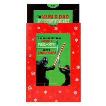 Hallmark Star Wars Christmas Card To Mum & Dad 'Time Of Year Again' Medium