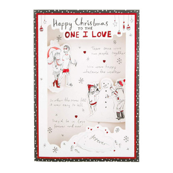Hallmark One I Love Medium Christmas Card 'Pop Out'