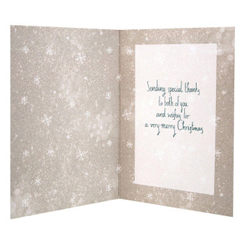 Hallmark Mum & Dad Christmas Card 'With Love' Medium