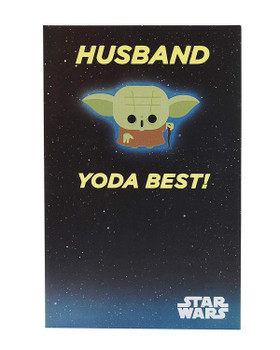 Yoda Star Wars Birthday Card for Husband