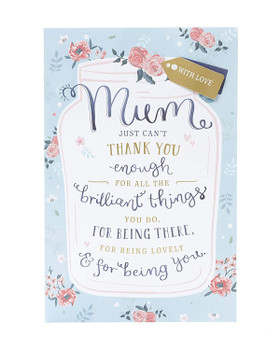 Mum Birthday Card Sentimental with Lovely Verse