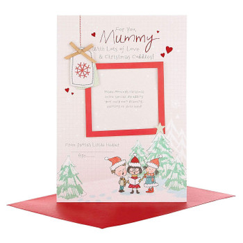 Hallmark Medium Mummy Christmas Card 'Photo Keepsake'