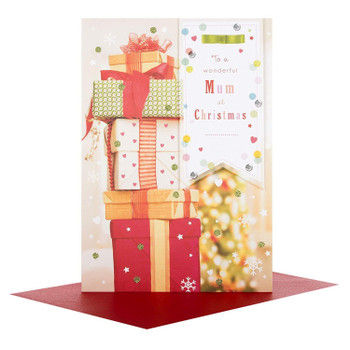 Hallmark Wonderful Mum Medium Christmas Card "Greatest Gift"