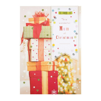 Hallmark Wonderful Mum Medium Christmas Card "Greatest Gift"