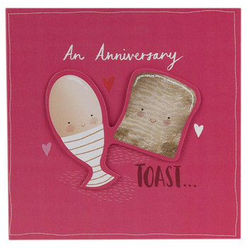 Anniversary Card for 'Egg-Cellent Couple' 