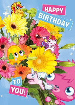 Moshi Monsters Birthday 3D Holographic Greeting Card Happy Birthday To You