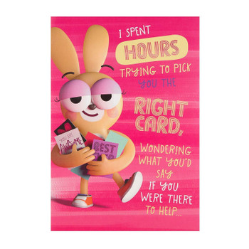 Hallmark Funny Birthday New Card 'The Right Card' Medium