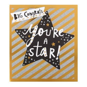 Hallmark Congrats Card "You're A Star"Medium
