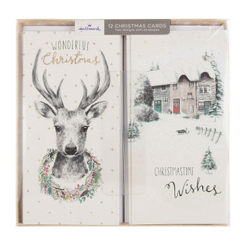 Pack of 12 Wonderful Hallmark Christmas Card