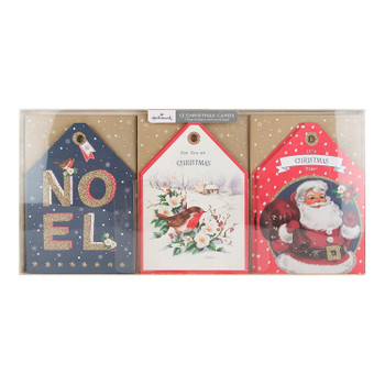 Hallmark Christmas Card Pack "Noel" Pack of 12