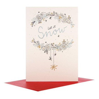 Hallmark Medium "Let It Snow" Christmas Card