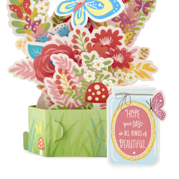 Paper Wonder Pop Up Birthday Card by Hallmark 'Butterfly Bouquet' Medium