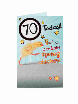 70 Spring Chicken Card