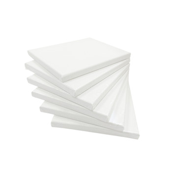 Pack of 10 Stretched Mini Canvas Wooden Frames 280gsm 10x15cm