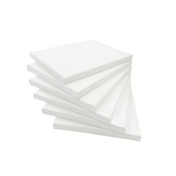 Pack of 10 Stretched Mini Canvas Wooden Frames 280gsm 10x12cm by Janrax