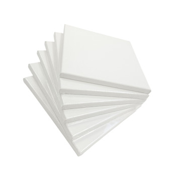 Pack of 5 Stretched Mini Canvas Wooden Frames 280gsm 25x25cm