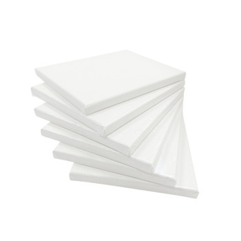 Pack of 5 Stretched Mini Canvas Wooden Frames 280gsm 19x24cm