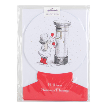 Hallmark Charity Christmas Card Pack 'Warm Message' 8 Cards, 1 Design