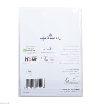 Hallmark Traditional Slim Charity Range of Christmas Xmas 8 Card Pack Cello Wrap