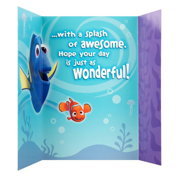 Hallmark Finding Dory Innovation Birthday Card 'With Wristband' Medium