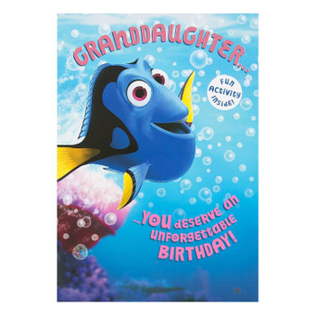 Finding Dory Granddaughter Birthday Card 'Fun Activity' Medium Finding Dory Granddaughter Birthday Card 'Fun Activity' Medium