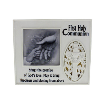 Juliana 16cm Resin Light Up Photo Frame First Holy Communion - 3"x3" Picture