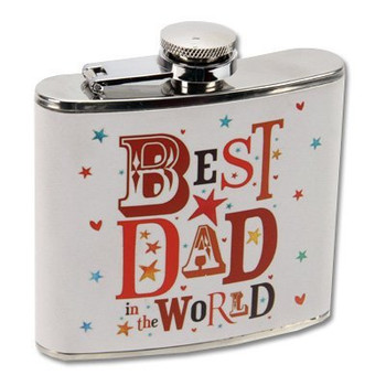 Blue Eyed Sun Jingles 5oz Hip Flask - Best Dad