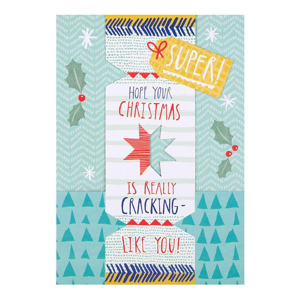 Hallmark Christmas Card 'Cracking'  Medium