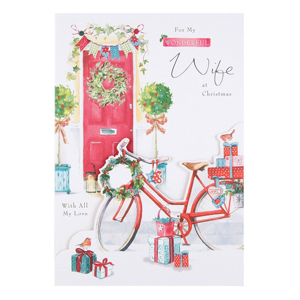 Hallmark Wife Christmas Card 'All My Love' Medium