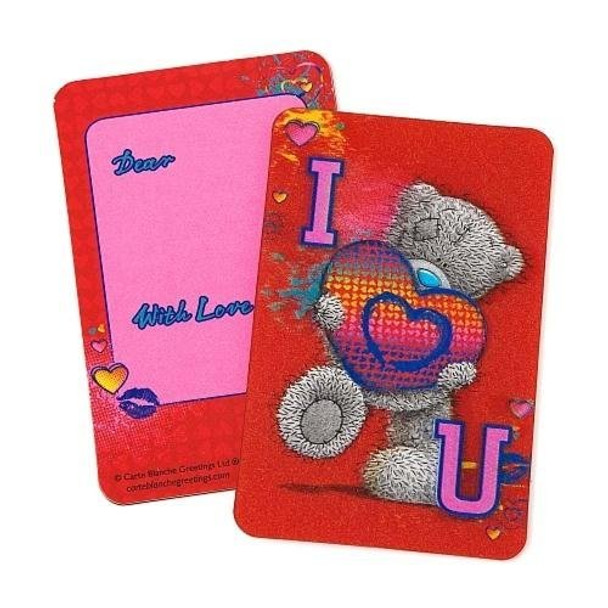 Me to You Tatty Teddy I Love You 3D Holographic Message Card