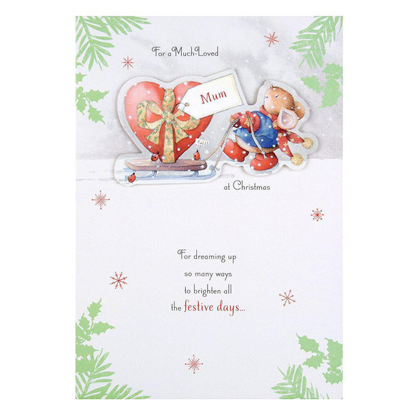 Hallmark Mum Christmas Card 'Festive Days'  Medium