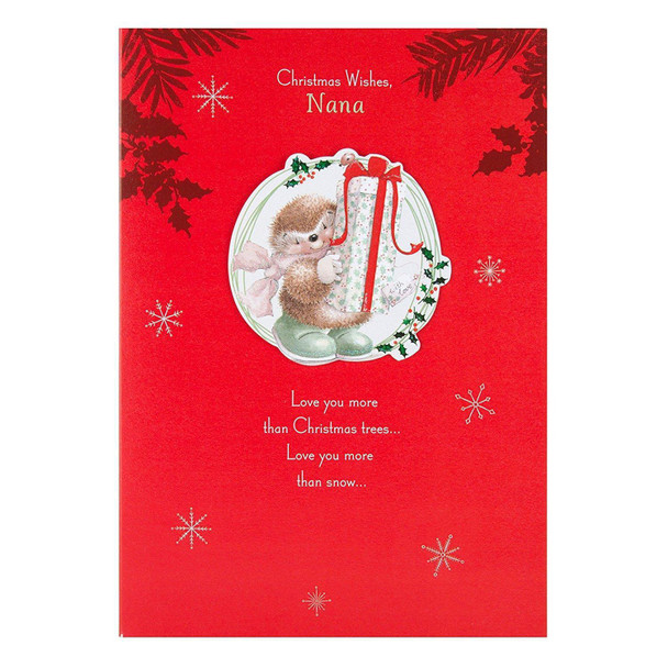 Hallmark Nan Christmas Card 'Love You'  Medium