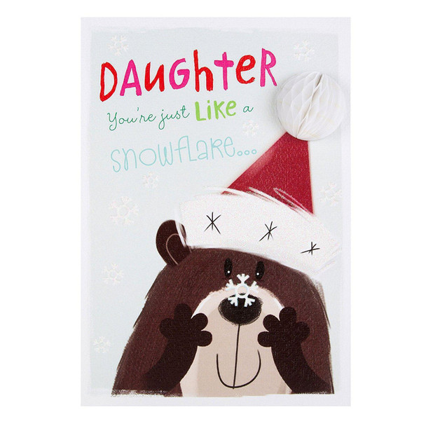 Hallmark Daughter Christmas Card 'One of a Kind'- Medium